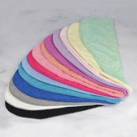 Daily hair drying stock microfiber towel wrap outstanding water absorption hair turban gift home accessories