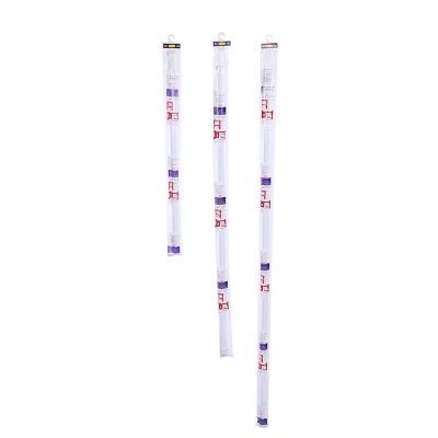 Straight Bathroom Shower Curtain Rods Poles Aluminum Alloy White Coating Adjustable No Drilling