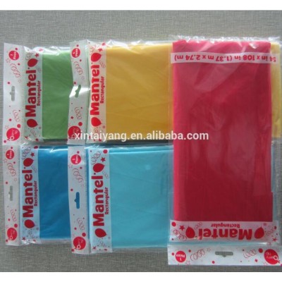 disposable PE plastic dining table cover/tablecloth table cloth