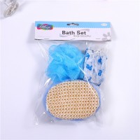 Bath essential sisal sponge soft mesh shower puff shower cap bath sets