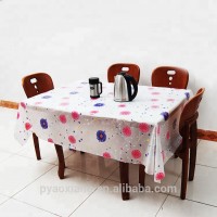 Custom printed tablecloth waterproof oil proof plastic table cloth